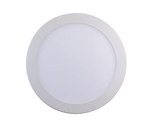 7H SEVENON - Downlight LED Ultraslim 18W Ø22.5cm, Aluminio, 1400 lúmenes, Ángulo 120º, Temperatura 4000K (Blanco Neutro), Orientación Fija, Empotrable, 40000H Vida Útil, Interior, Ø22.5x2 cm, Blanco