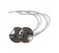 7H SEVENON Elec - Portalámparas GU5.3 (Pack 2), PC y Silicona, 40W Potencia Máxima, Tensión 220-240 Vac, Frecuencia 50 Hz, Protección IP20, Clase I, Instalación Superficie, CE y RoHS, Blanco