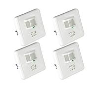 7H SEVENON Pack 4 Interruptores con Sensor Infrarrojo de Movimiento y Sensor Crepuscular Home