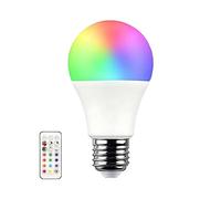 7hSevenOn Premium - Bombilla LED de Colores con Mando a Distancia E27 Estándar, 9W Potencia, 60W Equivalencia, 806 lúmenes, 220º, Color RGB, LED SMD, Regulable, 25.000H Vida Útil, Protección IP20