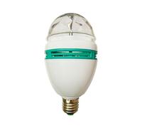 7hSevenOn Premium - Bombilla LED E27 Disco RGB GIratoria 360º, 3W Potencia, 20W Equivalencia, 30 lúmenes, Temperatura RGB, Ángulo Apertura 160º, Tecnología SMD, Protección IP20, Ø8x15cm, Blanco