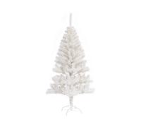 7house Árbol de Navidad Artificial Blanco Laponia con Base Metálica 150cm 7house