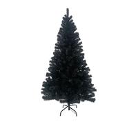 7house Árbol de Navidad Artificial Negro Toronto con Base Metálica 180cm 7house