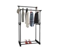 7H SEVEN HOUSE Burro Perchero Doble Negro 77x39x157cm 7house