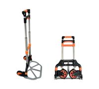 7house Carro de Carga Plegable y Portátil de 2 Ruedas Carga Máxima 70kg 7house