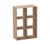 7house Estantería de 6 Niveles SpaceQub 67.5x32x100.5cm 7house