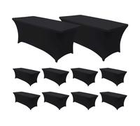 7house MegaPack 10 Fundas para Mesas Plegables Rectangulares Catering 150x74cm 7house