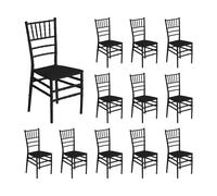 7house Pack 12 Sillas para Catering Apilables Dorothy 45x43x88cm 7house