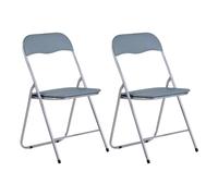 7house Pack 2 Sillas Plegables Acolchadas Eleonor 44x46x79cm 7house