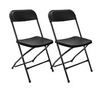 7house Pack 2 Sillas Plegables de Resina Garden 45x44.5x79cm 7house