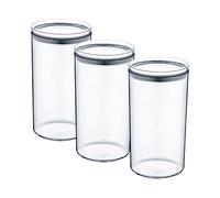 7house Pack 3 Recipientes Herméticos para Alimentos Grandes Redondos Ø10.5x19cm 7house