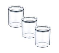 7house Pack 3 Recipientes Herméticos para Alimentos Medianos Redondos Ø10.5x13cm 7house