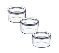 7H SEVEN HOUSE Pack 3 Recipientes Herméticos para Alimentos Pequeño Redondo Ø10.5x7.5cm 7house