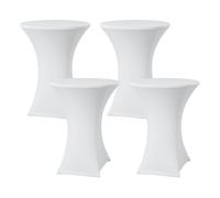 7house Pack 4 Fundas para Mesas Plegables Redondas Catering 80x110cm 7house