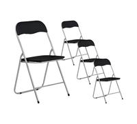 7house Pack 4 Sillas Plegables Acolchadas Eleonor 44x46x79cm 7house