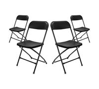 7house Pack 4 Sillas Plegables de Resina Garden 45x44.5x79cm 7house