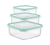 7house Set 3 Recipientes Herméticos para Alimentos, de forma Cuadrada 7house
