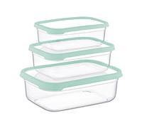 Set 3 Recipientes Herméticos para Alimentos, de forma Rectangular 7house