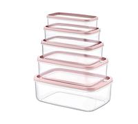 7house Set 5 Recipientes Herméticos para Alimentos, de forma Rectangular 7house