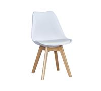 7house Silla de Comedor Estilo Nórdico Basic con Cojín 81x55x48cm 7house