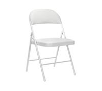 7house Silla Plegable Acolchada Blanca 7house