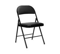 7house Silla Plegable Acolchada Negra 7house