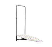 7house - Tabla de Planchar para Colgar en Puerta, Estructura Plástico, Hogar, Funda Acolchada 7mm, Desenfundable y Lavable, Altura Ajustable, Dimensiones 135x39cm (Largo x Ancho), Multicolor