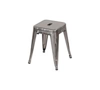 7house Taburete Bajo Industrial Apilable de Acero 38x38x46cm 7house