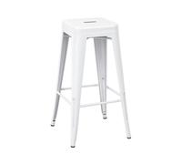 7house Taburete Medio Industrial Apilable de Acero 43x43x76cm 7house