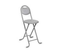 7house Taburete Plegable Acolchado Basic con Respaldo 35x43x73cm 7house