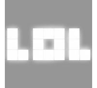 7hSevenOn Deco Palabra LED LOL Decorativa 48W 3200lm 4000K 45x125cm 7hSevenOn Deco