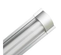 7hSevenOn Luminaria Fluorescente 2x18W Tubos T8 G13 2600lm 4000K Aluminio 7hSevenOn