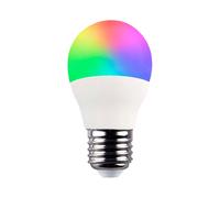 Bombilla LED Esférica Smart WiFi E27 5W Equi.35W 450lm RGBWW Regulable vía Smartphone/App 25000H 7hSevenOn Premium
