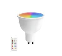 7hSevenOn Premium Bombilla LED Spotlight GU10 6W Equi.40W 470lm RGB con Mando a Distancia 25000H 7hSevenOn Premium