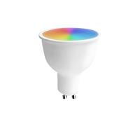 Bombilla LED Spotlight Smart WiFi GU10 5W Equi.25W 380lm RGBWW Regulable vía Smartphone/App 25000H 7hSevenOn Premium