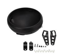 7in Motorcycle Headlight Housing Universal Bucket Mount For LED Headlamp 38-51mm Fork Tubes,Luz de giro