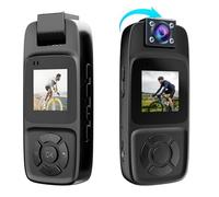 7JI BodyCam 256G Resistente al Agua con Función de Visión Nocturna, Cámaras Corporales 4K con Cámara Giratoria de 180°,Batería de 180 Minutos para Ciclismo,Deportes al Aire Libre,Viajes,Policía