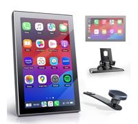 7JI Pantalla inalámbrica CarPlay & Android Auto, Pantalla de Modo Retrato y Paisaje, Cámara de Marcha atrás, Receptores de Audio Portátiles para Coche, Navegación GPS, Bluetooth, Control de Vocal