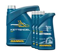 7L 4 + 3x 1 Litro Mannol Aceite Cadena Universal Mineral Sierra Motosierra