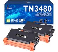 7Magic TN3480 TN 3480 Tóner Compatible con Brother TN-3480 TN 3430 TN3430 TN-3430 HL-L5100DN MFC-L5750DW MFC-L5700DW DCP-L5500DN HL-L5200DW HL-L6400DW MFC L57500DW 0DW HL L5 100DN HL-L5000D 2 Negro