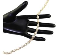 7mm Width Flower Torus Pearl Chain Rhinestone Trim DIY Decorated In Clothing, Bags,shose Accessories(Gold,5yard)