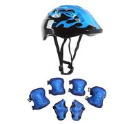 7pack Kids Bike Helmet, Adjustable Bike Helmets Sports Protective Gear Set, Knee Pads Elbow Pads Wrist Guards Helmets for Roller Skating, Biking, and Sports - for Ages 2-8 Boys Girls