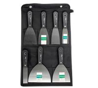 7Pcs 1 "-5" Putty Knife con bolsa de herramientas para limpiar ventanas de piso Raspador Herramientas