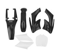 7PCS Black Plastic Fairing Body Cover Kit - Fit for Apollo Orion Dirt Bike Chinese 2 Stroke 47cc 49cc - Shockproof Motorcycle Mudguard Replacement (Negra)