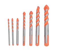 7Pcs Drill Bits, Multifunctional Drill Bits, Punching Drill Bit for Concrete, Tile, Glass, Ceramic, Brick, Wood and Plastic, Bits for Power Drills