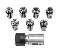 7Pcs Er11 Spring Collet Strong Spring Collet Set, Acero de alta precisión Cnc Fresado Herramienta de torno Máquinas de grabado para máquina de grabado CNC y herramienta de torno de fresado