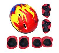 7PCS Kids Safety Helmet Pads Set - Cycling Skateboard Roller Skating Scooter Protective Gear for Outdoor Sports Fun Ensuring Safety Comfort for Boys and Girls