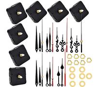 7PCS Mecanismo Reloj de Pared , Eje Largo Mecanismo de Movimiento de Reloj , Eje Corto Maquinaria Reloj Pilas, Cuarzo Silencioso Movimiento de Reloj, Mecanismo de Movimiento de Reloj de Pared