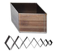 7Pcs Molde de perforación de cuero 20-50mm Herramienta de artesanía de bricolaje cuadrado hueco de un agujero para correa de bolsa de correa Fabricación de billetera