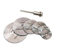 7pcs / Set portátiles Hojas de sierra circulares de herramienta rotativa de corte discos de corte mandril para Dremel, Accesorios para herramientas eléctricas